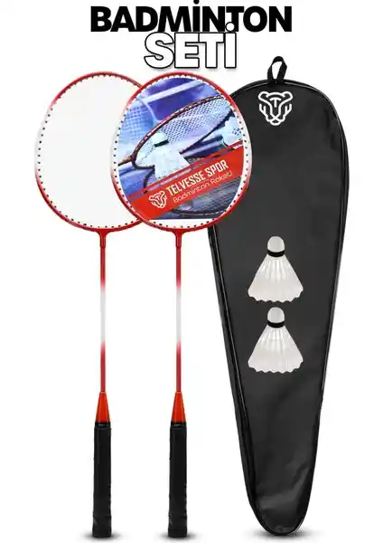 Telvesse 5'li Çantalı Badminton Raketi Seti - Dayanıklı ve Pratik Spor Ekipmanı