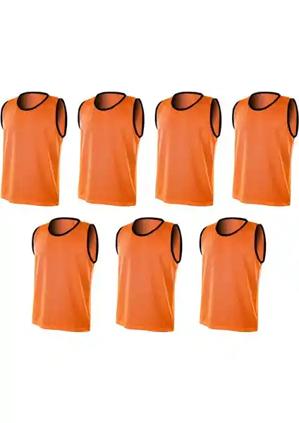 Verahedh Turuncu Renk Yetişkin Beden Delikli Fileli Antreman Yeleği Performans ve Konfor İçin