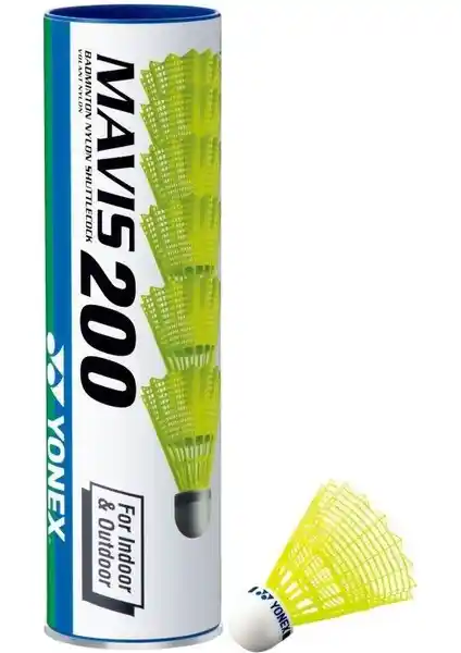 Yonex Mavis 200 Sarı Badminton Topu: Dayanıklı ve Performanslı Antrenman ve Turnuva Topu