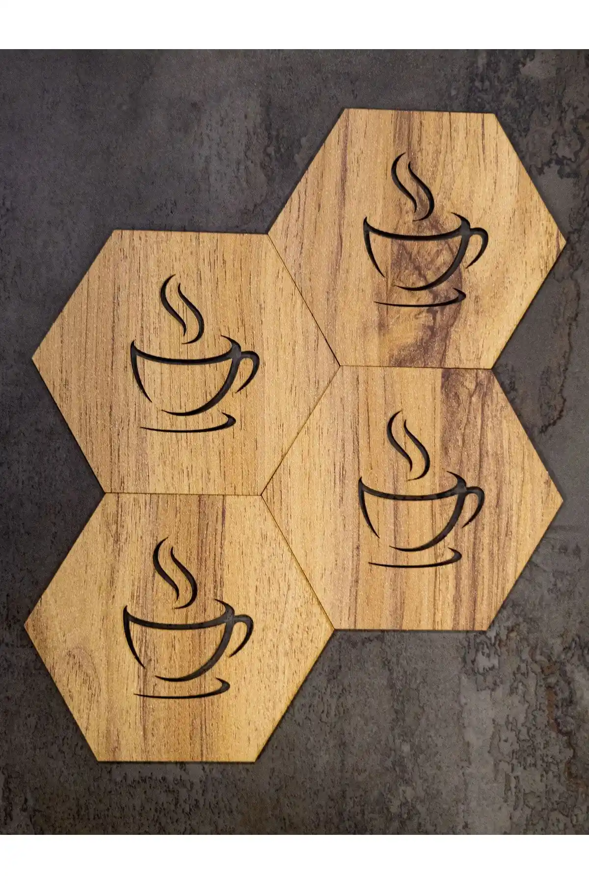 Ahşap Kahve Altlığı Seti: Estetik ve Çok Yönlü Kullanım İçin Şık Tasarım