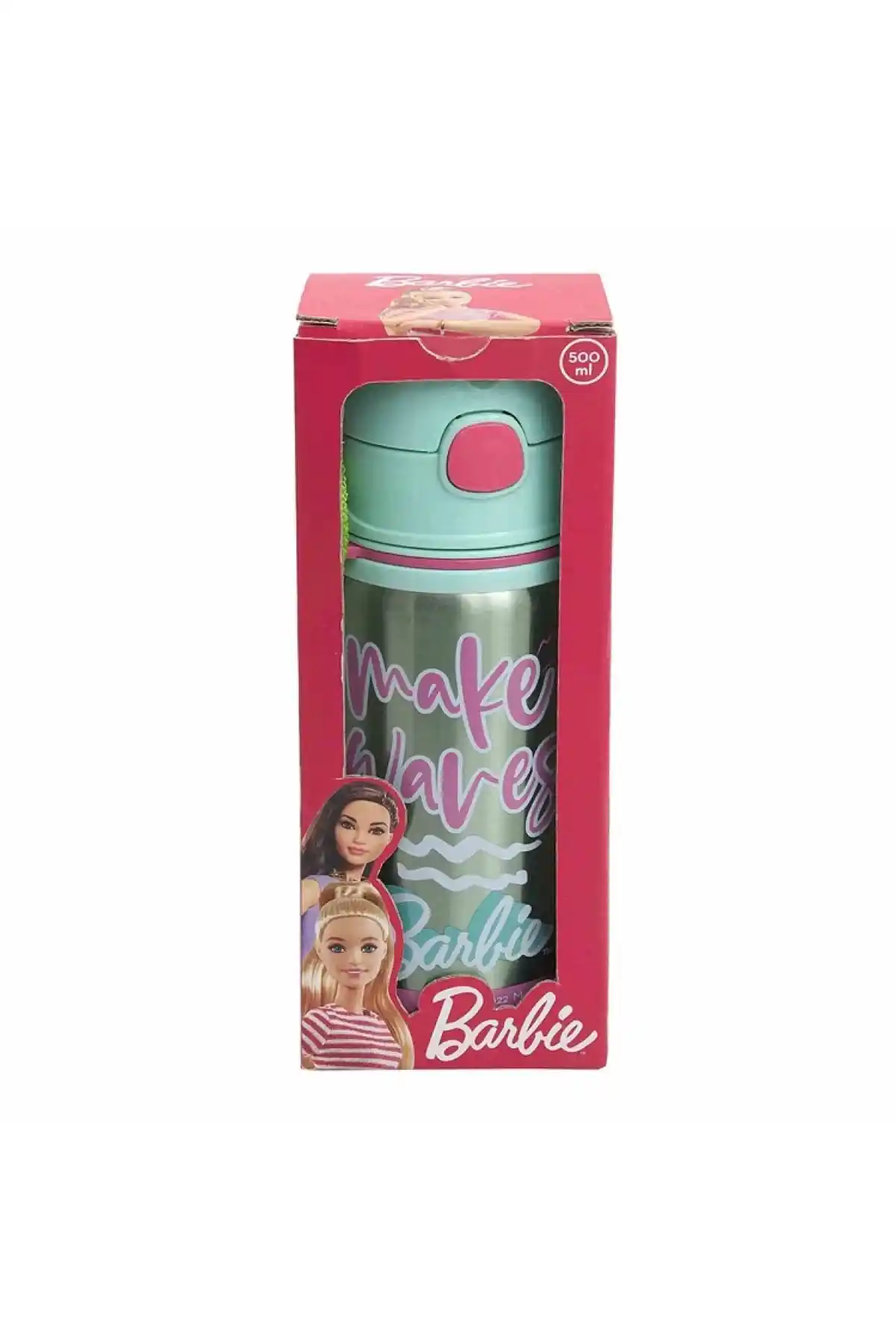 Barbie Çelik Matara Salto 500ml dayanıklı ve renkli tasarımıyla günlük kullanım için ideal