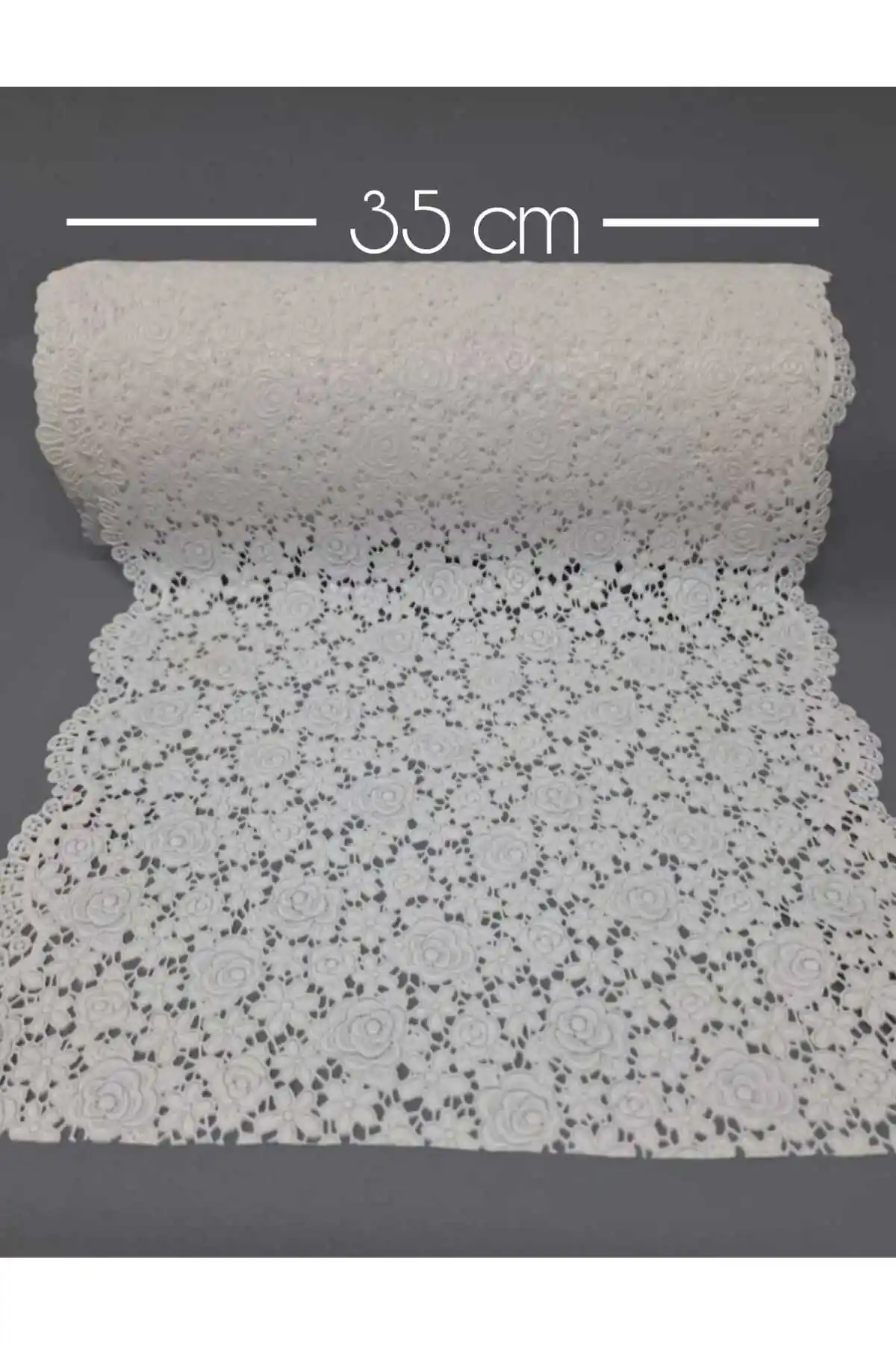 Başak Ev Tekstili PVC Küpür Dantel Raf ve Dolap Örtüsü Modern ve Dayanıklı Ev Dekorasyonu İçin Uygun