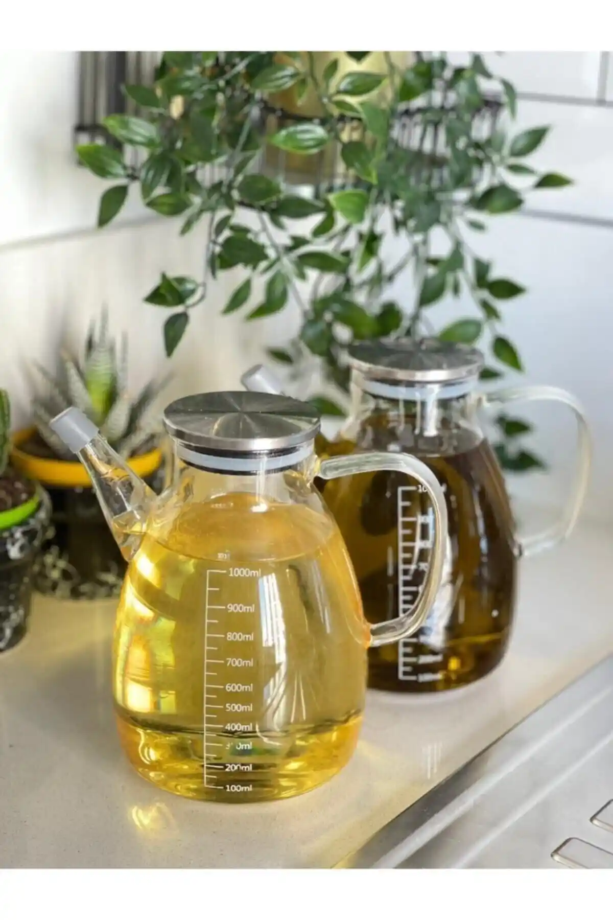 Behiła 2'li Tess Borosilikat Cam Yağlık ve Sirkelik Seti Estetik ve Fonksiyonellik Bir Arada