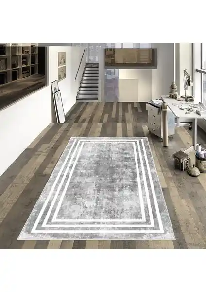 Confidence Home Dijital Baskılı Kaymaz Taban Salon Halısı Modern ve Pratik Tasarım