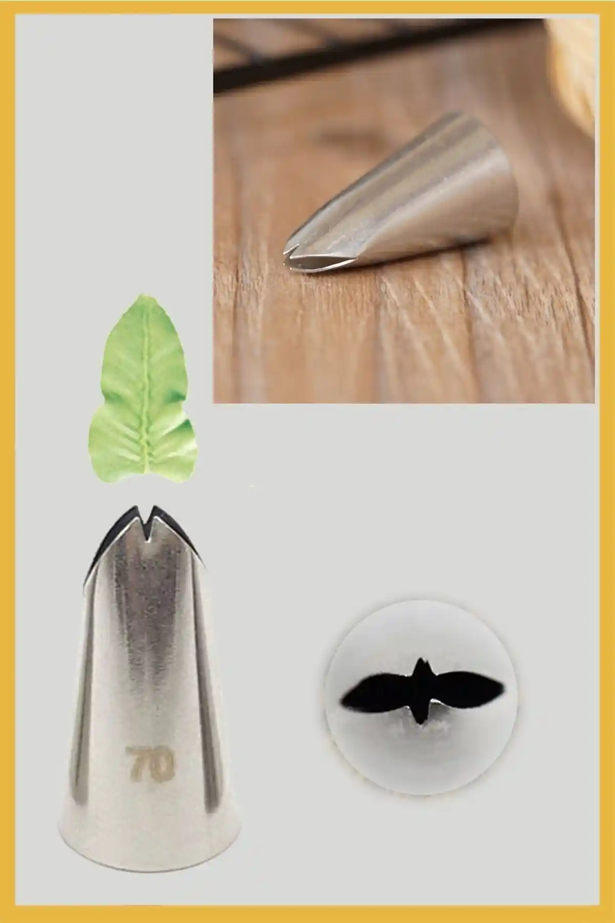 ELGALA Paslanmaz Çelik Krema Sıkma Torbası Ucu: Dayanıklı ve Estetik Mutfak Aksesuarı