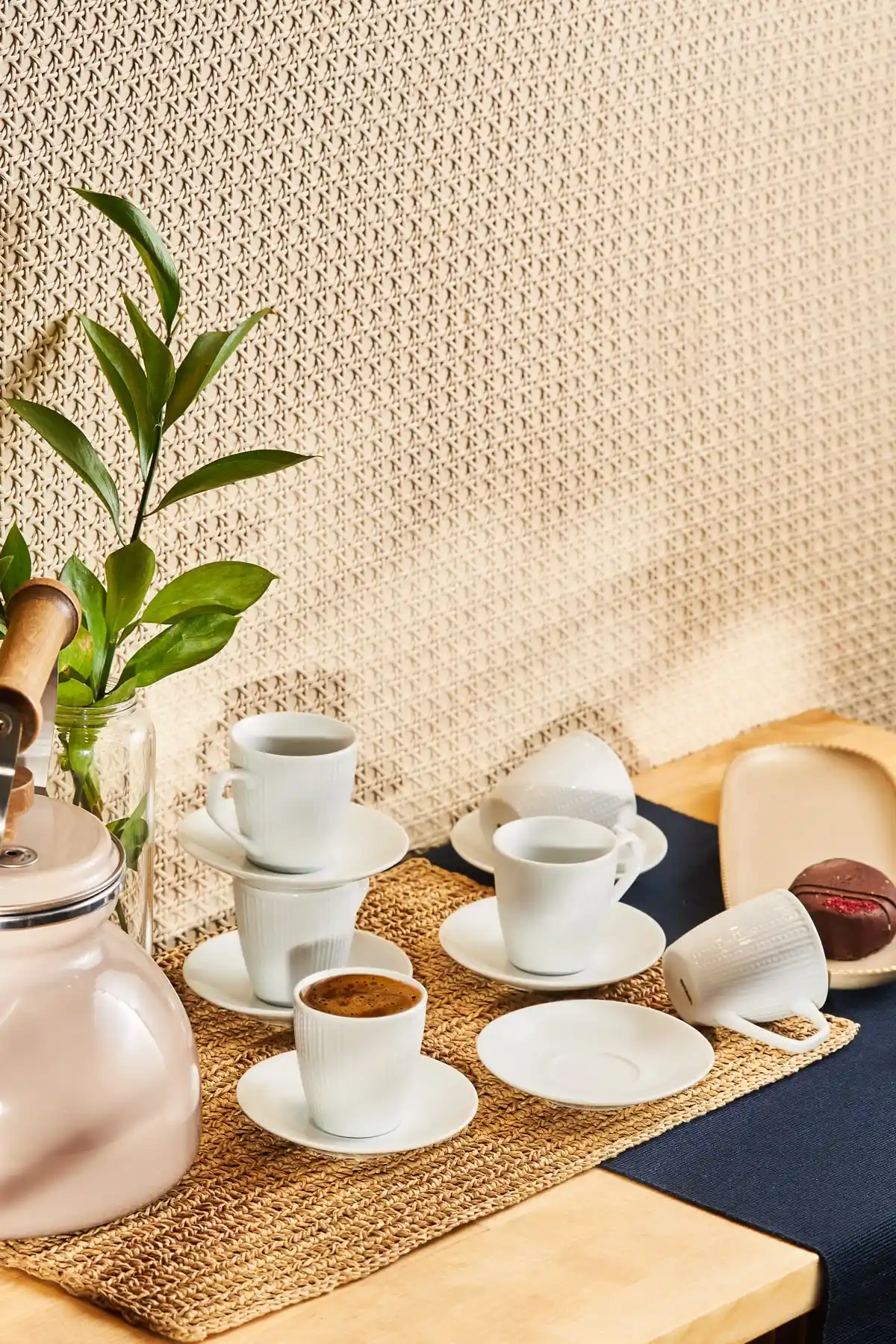 Emsan Ortaköy 6 Kişilik Kahve Fincan Takımı Şık ve Dayanıklı Tasarım