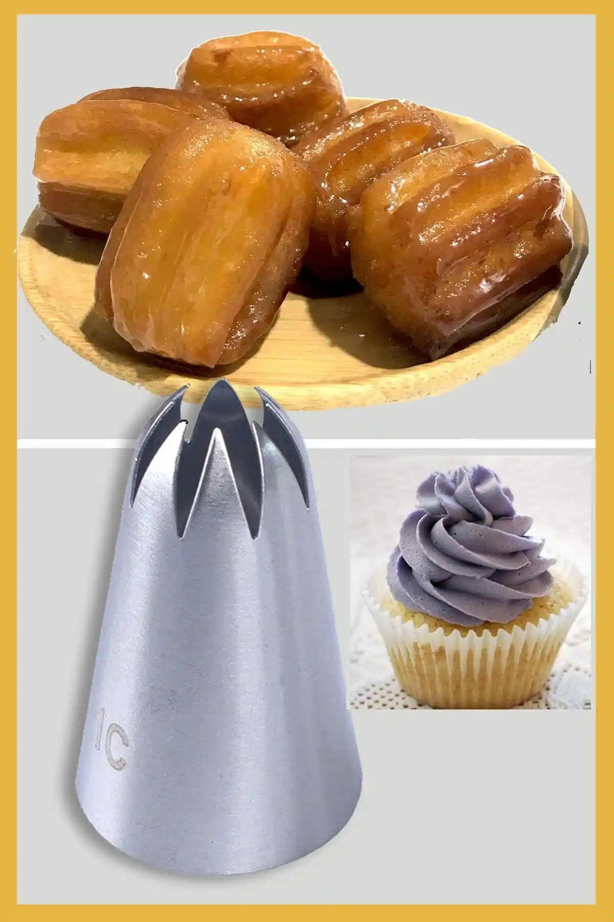 ENJOYPEPERON Paslanmaz Çelik Krema ve Tulumba Tatlısı Sıkma Ucu Seti Profesyonel Kullanım