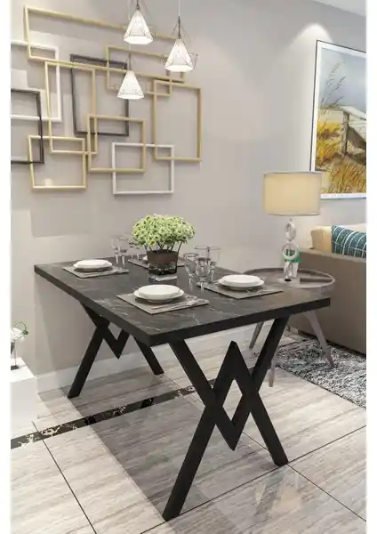 EVDEMO Parla Siyah Mermer Mutfak Masası İncelemesi ve Özellikleri