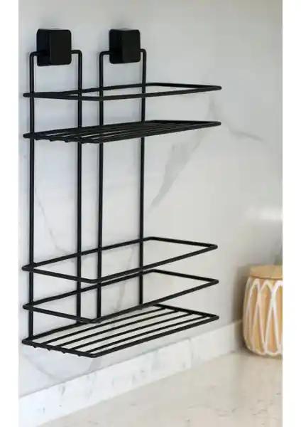 Hagen Paslanmaz Yapışkanlı Banyo Rafı: Güçlü ve Pratik Montaj Çözümü