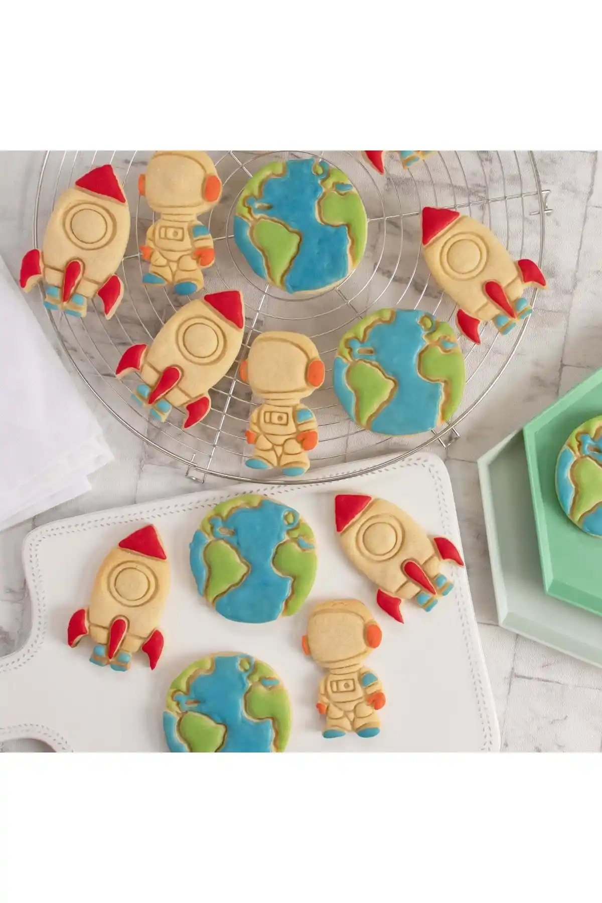 Hobist Dünya Astronot ve Uzay Roketi Üçlü Kalıp Seti ile Yaratıcılığınızı Geliştirin