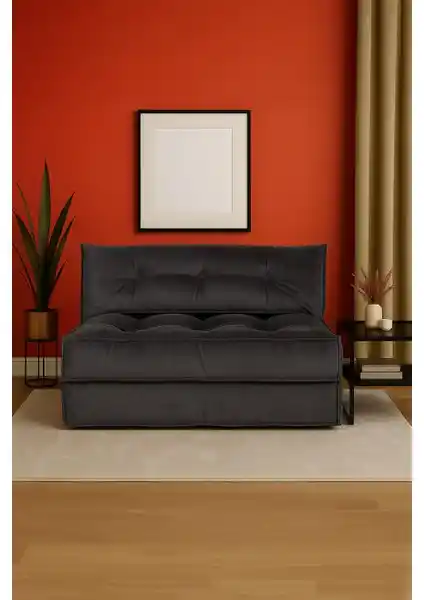 Homedius Mocca Çift Kişilik Katlanır Yatak Uzanma Koltuğu Modern ve Çok Yönlü Kullanım