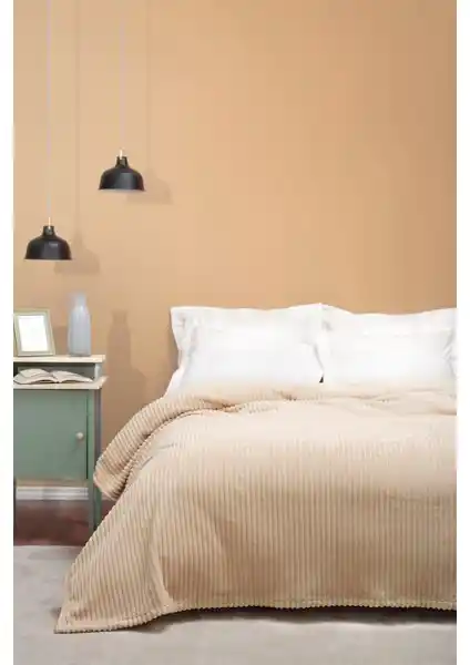 Karaca Home Joena Bej Çift Kişilik Battaniye: Şık ve Sıcak Tutma Özelliğiyle Ev Dekorunuza Uyum Sağlar