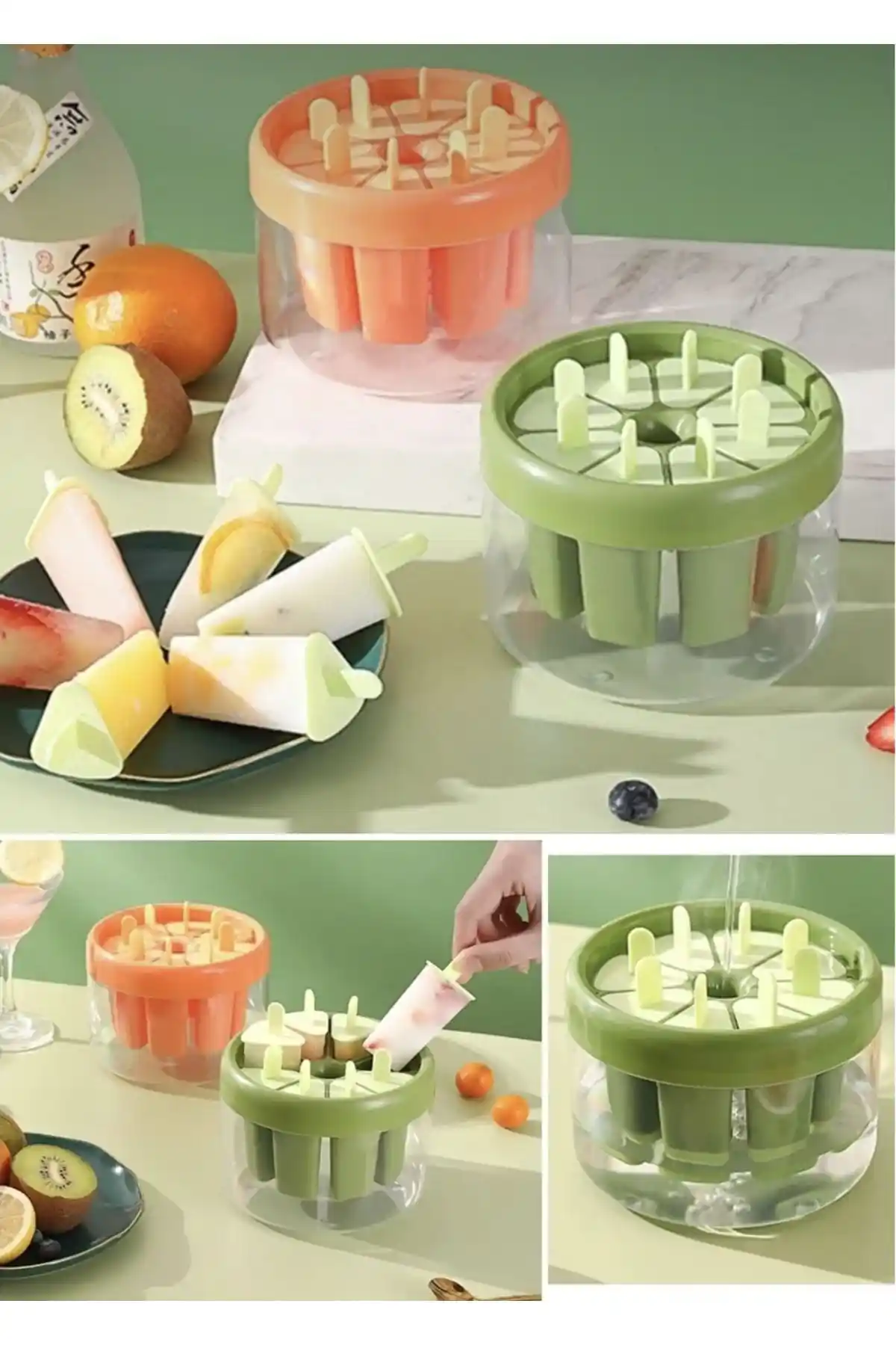 M Mimoza Park Pratik 8 Bölmeli Dondurma Kalıbı: Sağlıklı ve Pratik Mutfak Aksesuarı