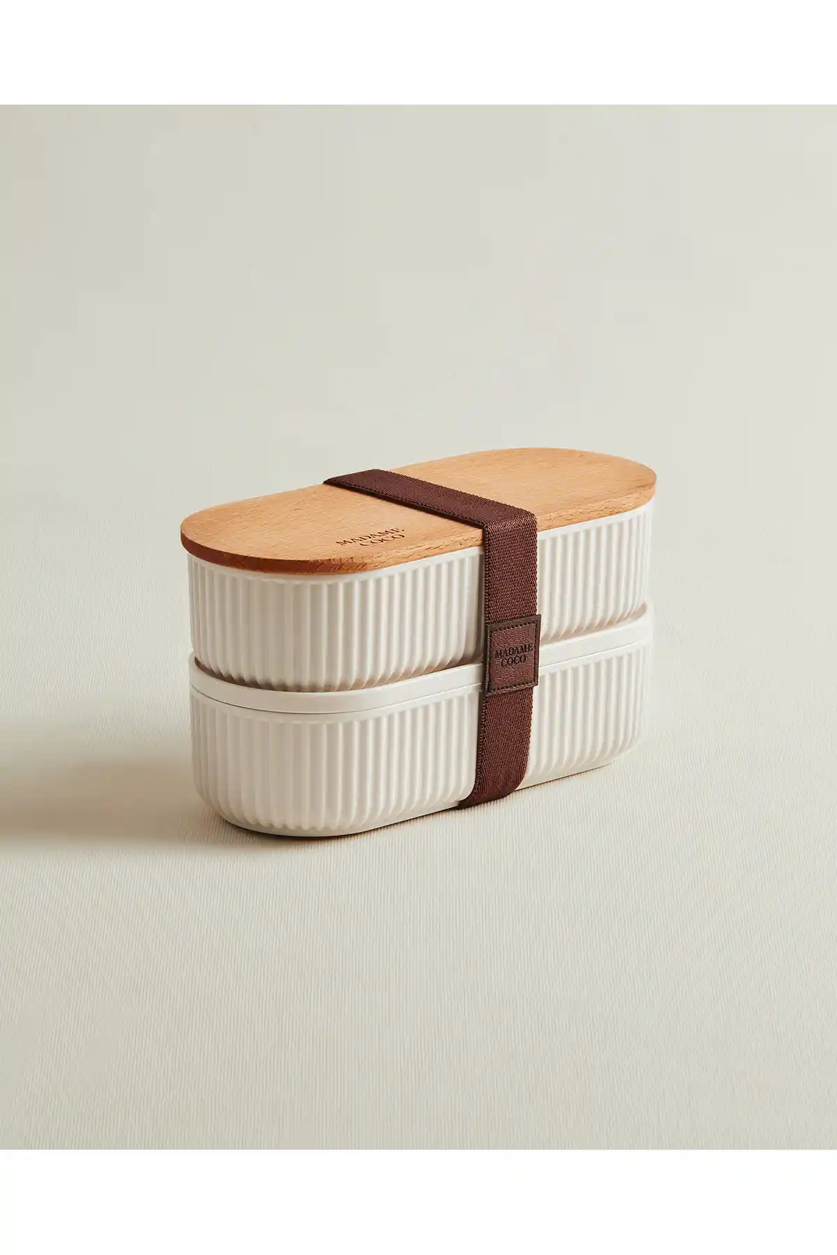 Madame Coco Magou 500ml Ahşap Kapaklı Lunch Box: Pratik ve Estetik Saklama Çözümü