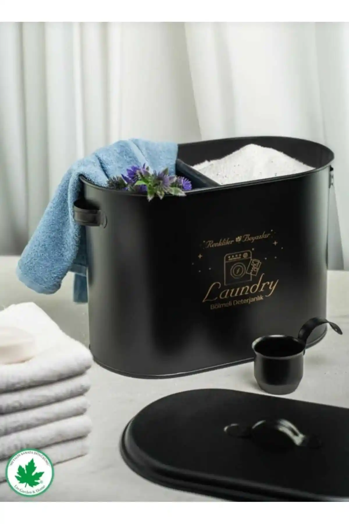 Metalshop Bölmeli Metal Kapaklı Deterjanlık: Dayanıklı ve Şık Mutfak ve Banyo Düzenleyici