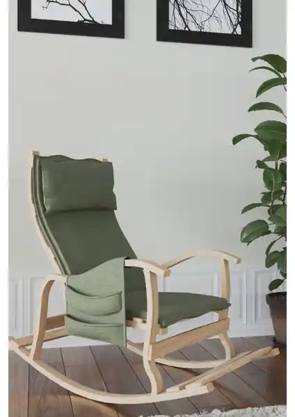 Mobil Deco Sultan Ahşap Sallanan Sandalye: Dayanıklı ve Estetik Klasik Tasarım