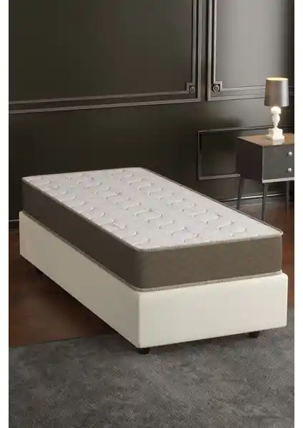 Mobpazar Basic Lux Bamboo Yaylı Yatak 90x190 cm doğal bambu ve konfor sunar