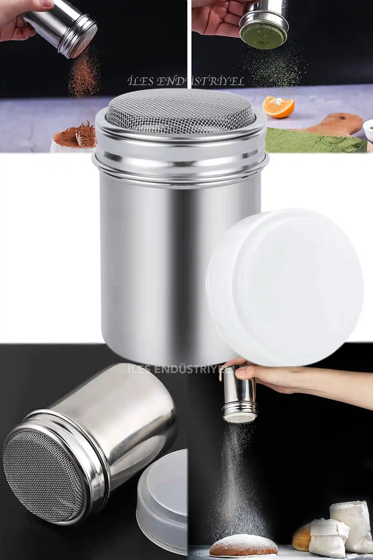 ÖZTİRYAKİLER İles Pudra Şeker ve Kakao Serpici: Dayanıklı ve Pratik Mutfak Süsleme Aracı