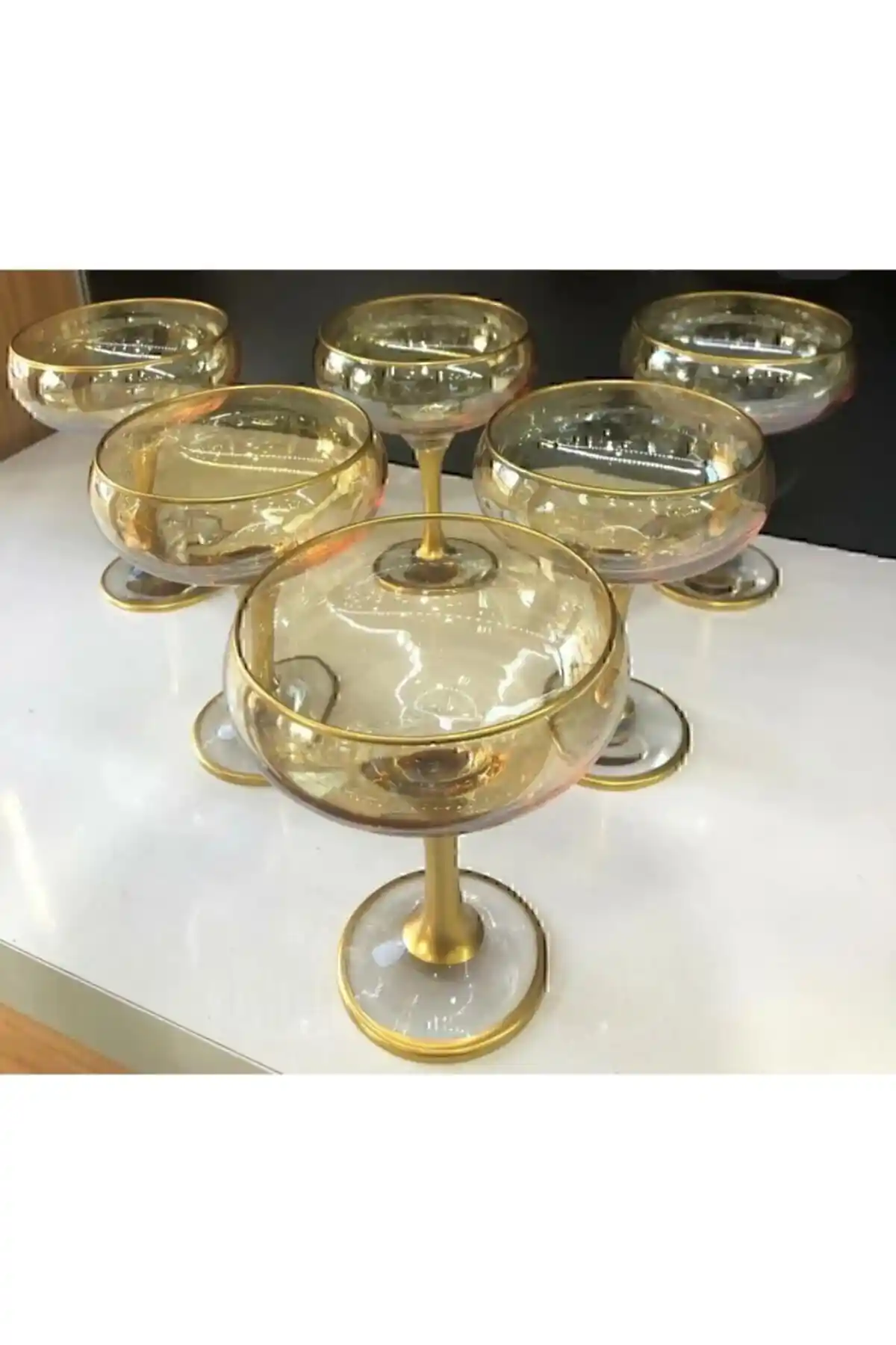 Paşabahçe Lav 6'lı Dondurma Cam Kupa Seti Estetik ve Fonksiyonellik Bir Arada