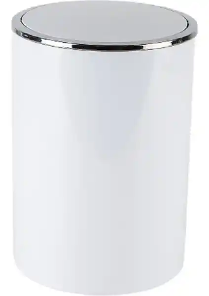 Primanova Lenox Beyaz Çöp Kovası 6 Litre Şık ve Kullanışlı Tasarım