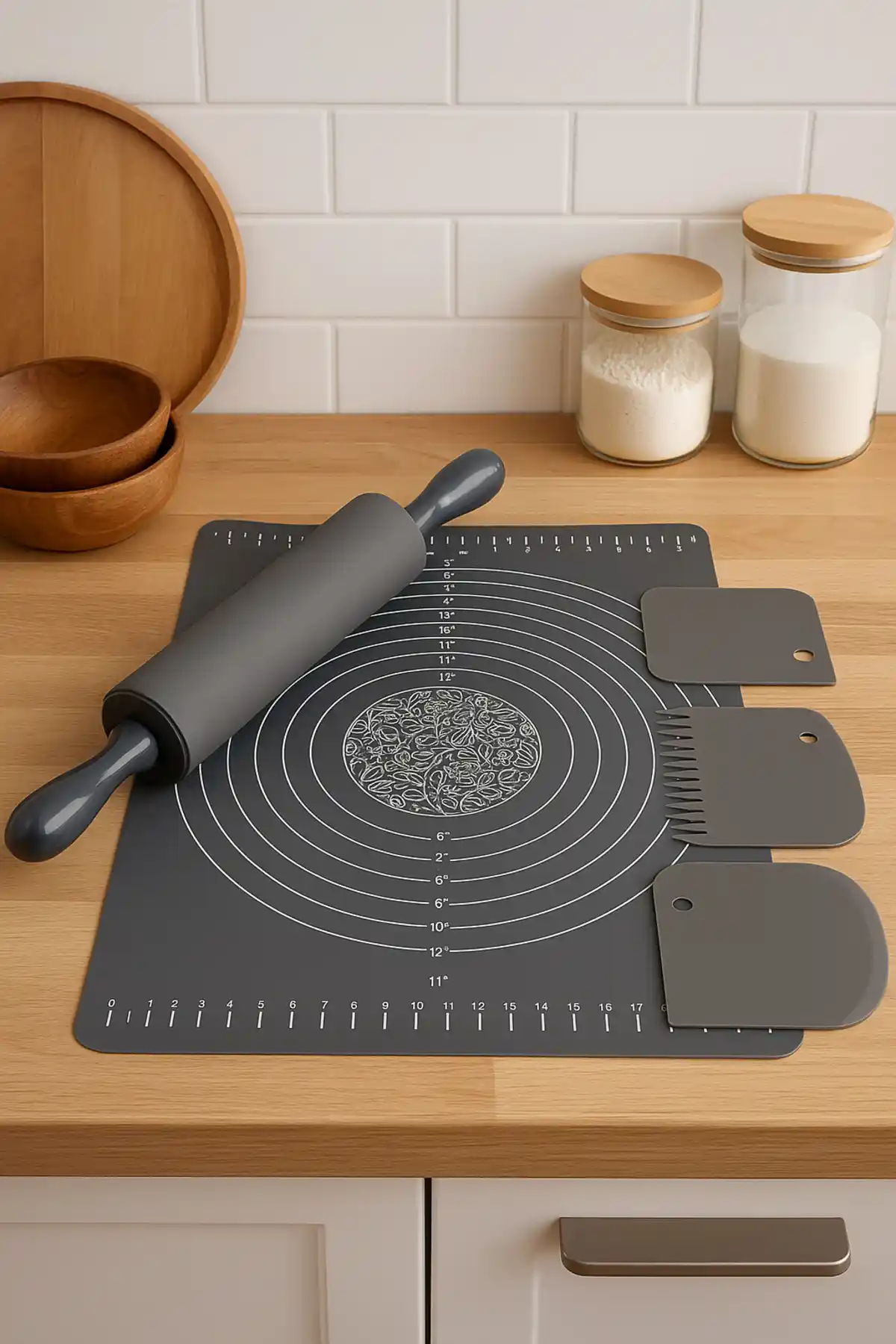 Silicorner Hamur Hazırlama Seti 5 Parça ile Pratik ve Hijyenik Mutfak Çözümü