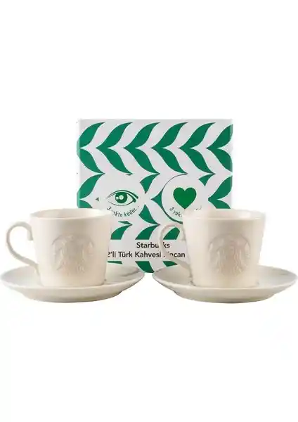Starbucks 2'li Türk Kahvesi Sunum Seti: Estetik ve Fonksiyonellik Bir Arada