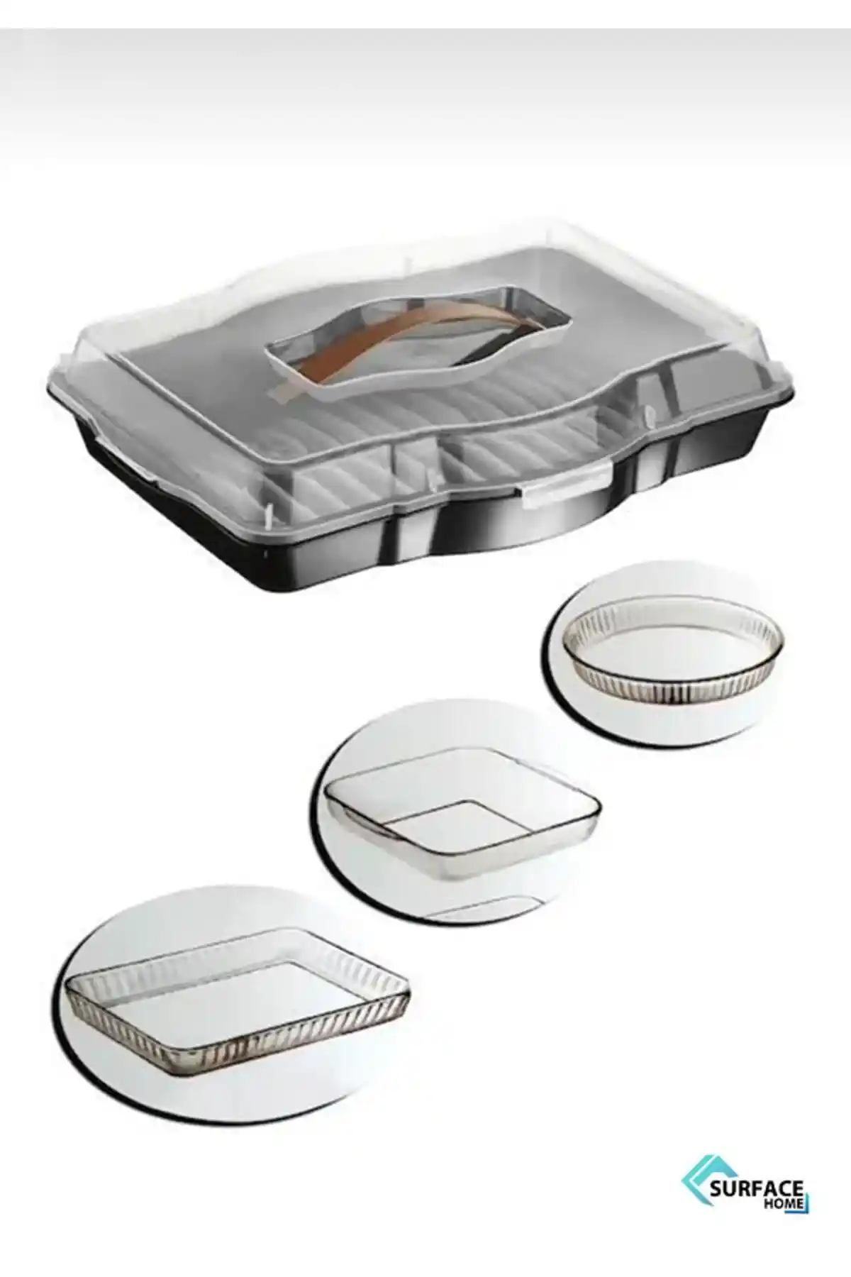SURFACE Home Trio Kek Borcam Taşıma Kabı Pratik ve Şık Tasarım Çözümü