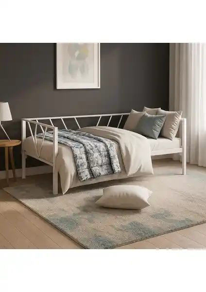 Unimet Alchera Metal Daybed: Modern ve Dayanıklı Tek Kişilik Yatak Çözümü