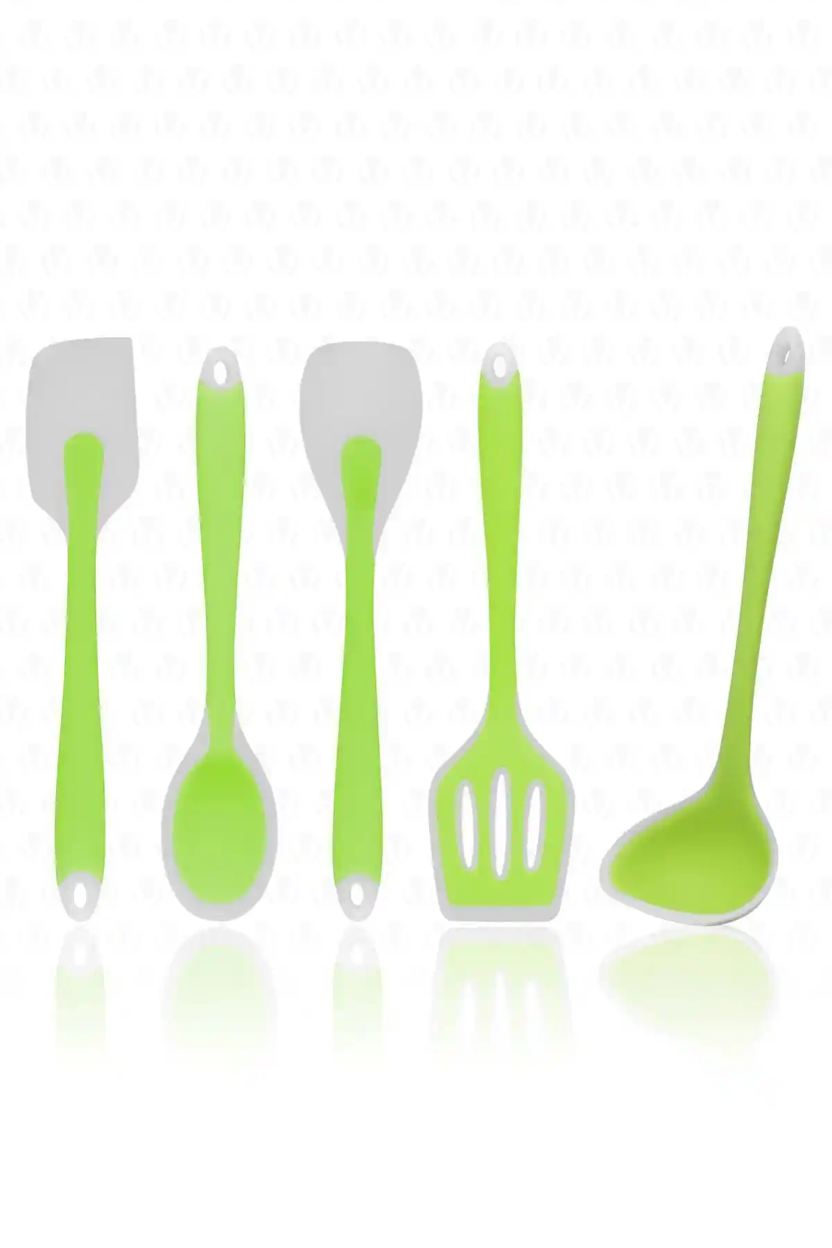 Valletta Aloha Isıya Dayanıklı Silikon Pişirme ve Servis Seti 5 Parça Modern Mutfak Gereçleri