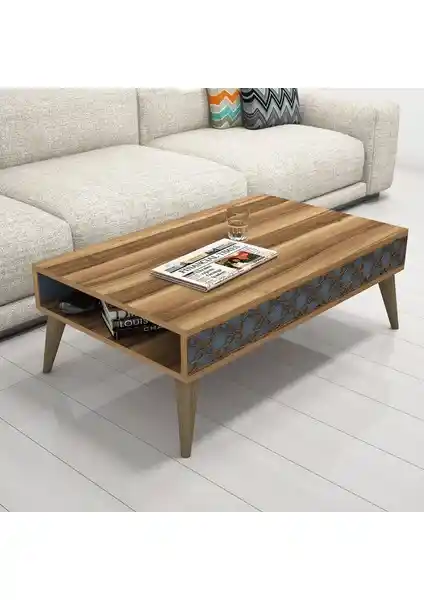 Variant Concept City Ceviz Orta Sehpa Kalsedon Modern ve Dayanıklı Tasarım Özellikleri