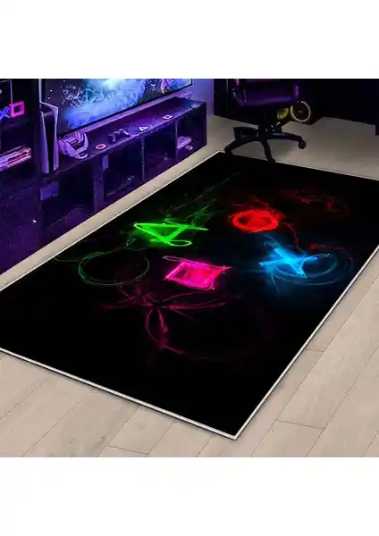 West Home Gamer Halı Çocuk Odaları İçin Modern, Güvenli ve Kolay Temizlenebilir Halı Seçeneği