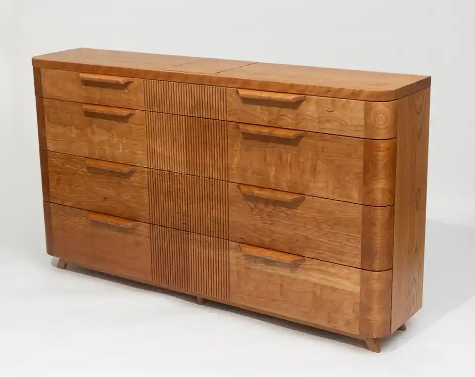 Kiraz Ağacından Oluklu (Reeded) Şifonyer Tasarımı ve İşçilik Süreci Detayları