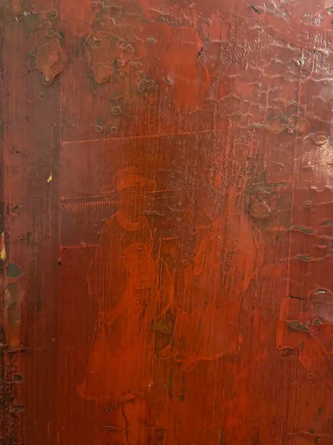 Qing Dönemi Çin Dolabının Restorasyonu ve Üzerindeki Gizli El Boyamaları