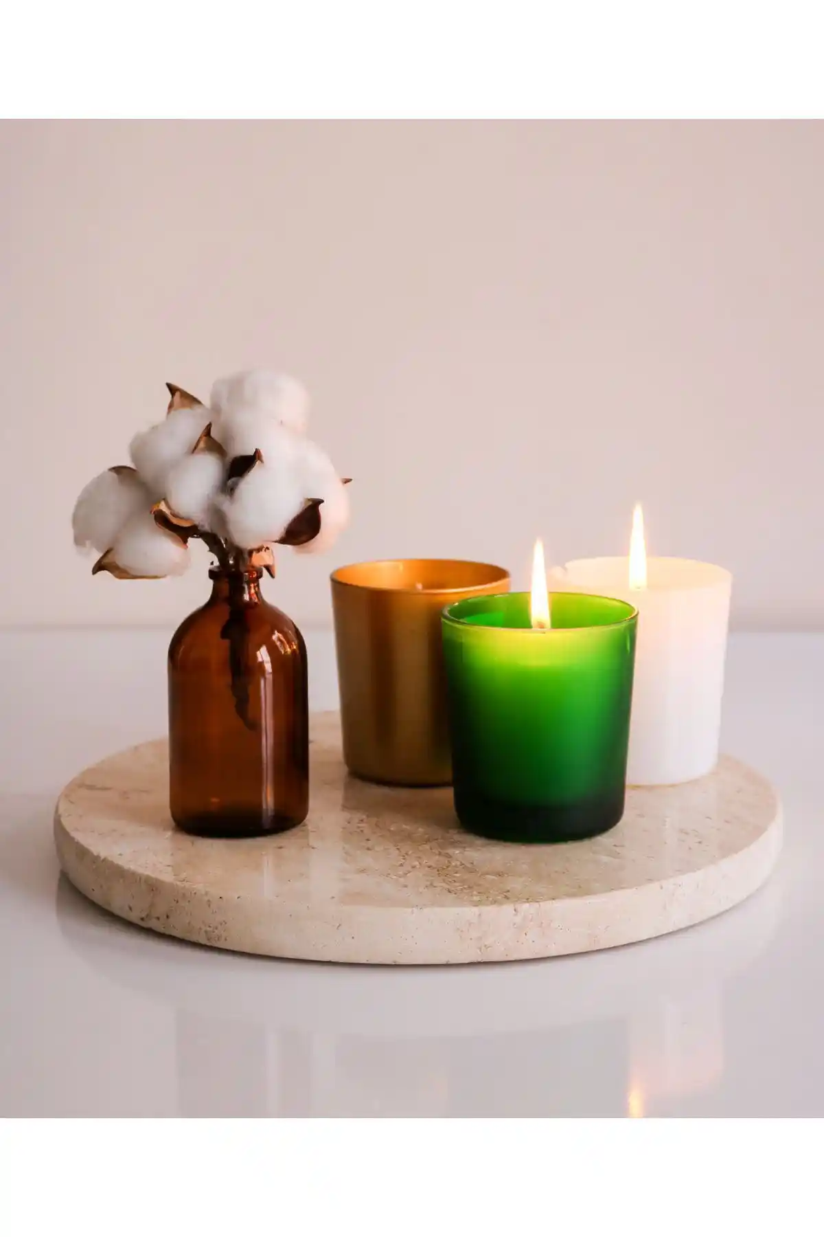 28 cm Traverten Mermer Sunum Tepsisi ile Şık ve Doğal Dekorasyon Çözümü