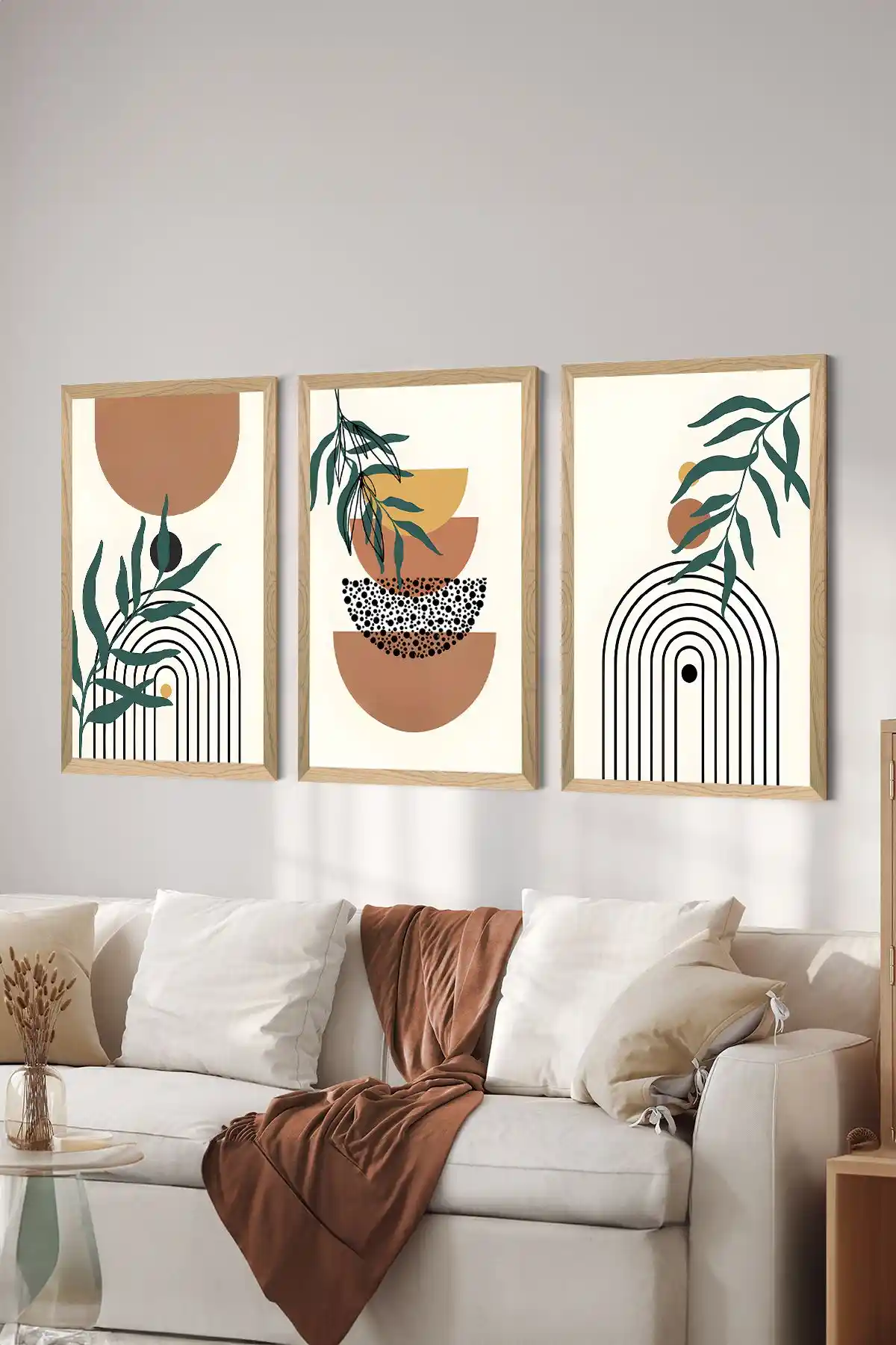 Artavessa Modern 3 Parça MDF Tablo Seti Şık ve Dayanıklı Duvar Dekoru Seçeneği