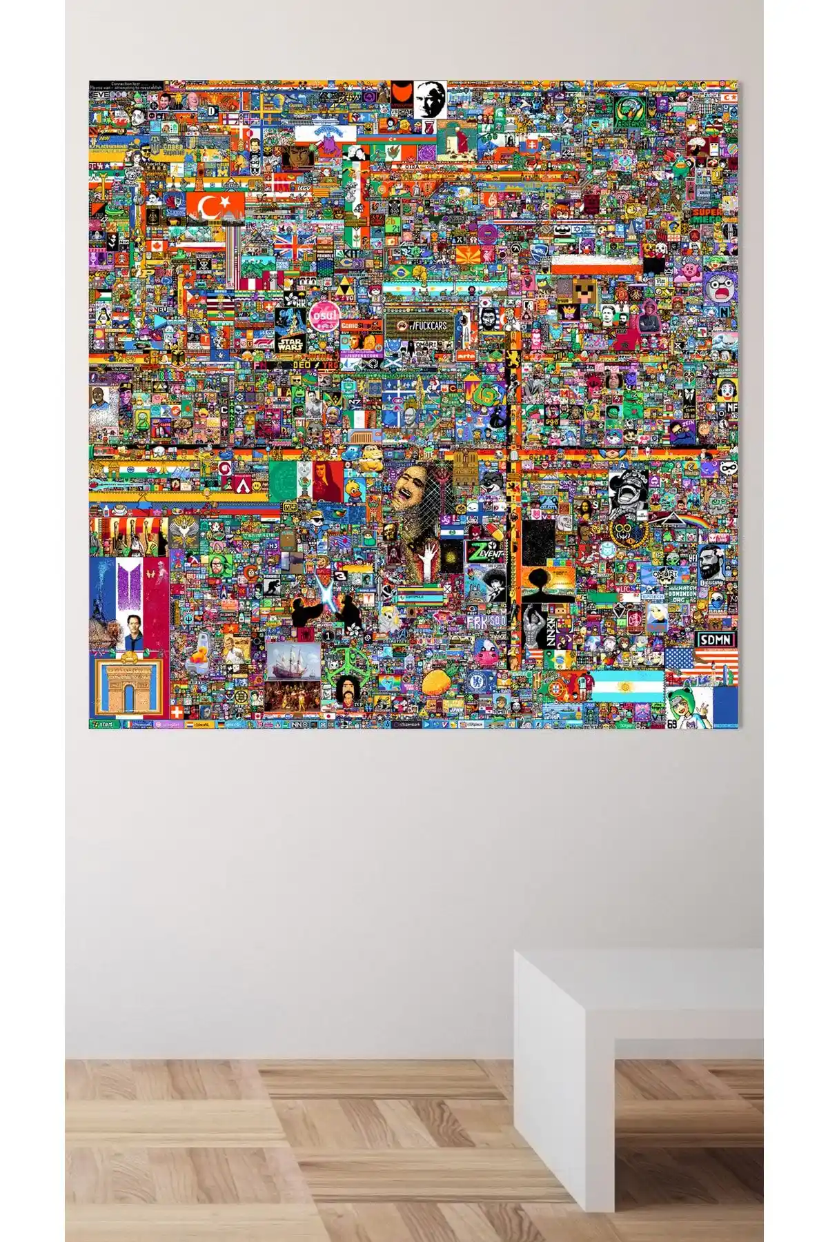 BiTablom Reddit R/place Kanvas Tablo: Yüksek Kalite ve Estetik Tasarım Özellikleri