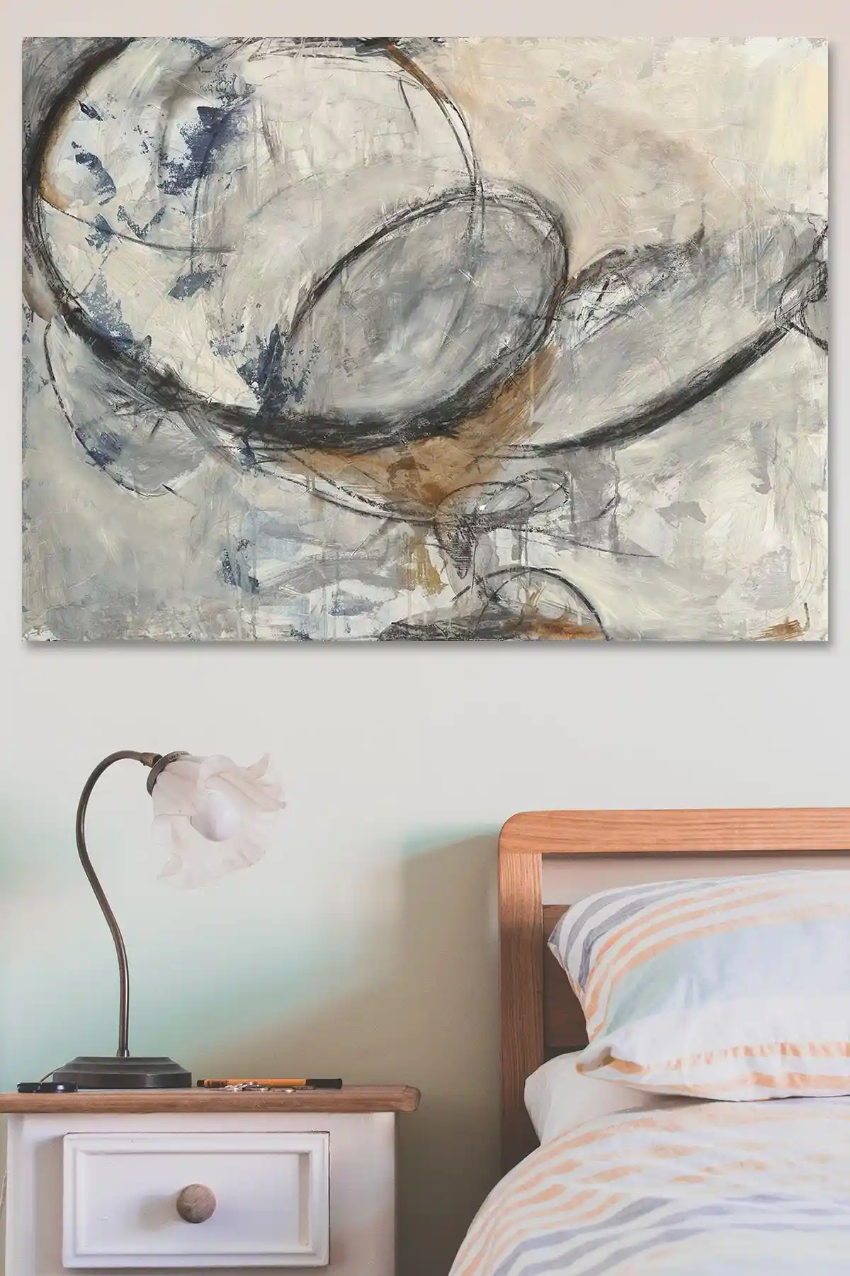 BiTablom Soyut Dikenli Teller ve Özgürlük Kanvas Tablo Ürün Tanıtımı ve Özellikleri