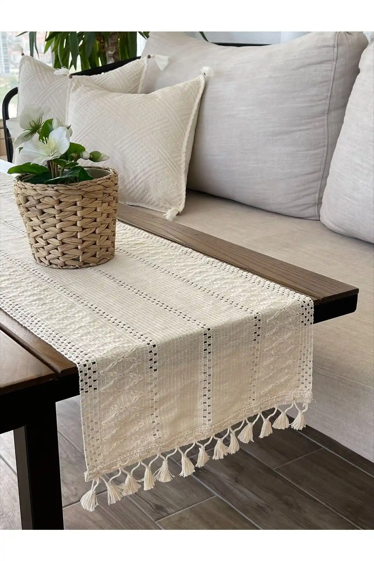 Buldan CSN Tekstil Pamuklu Şal, Modern Dekorasyon İçin Şık ve Dayanıklı Çözüm