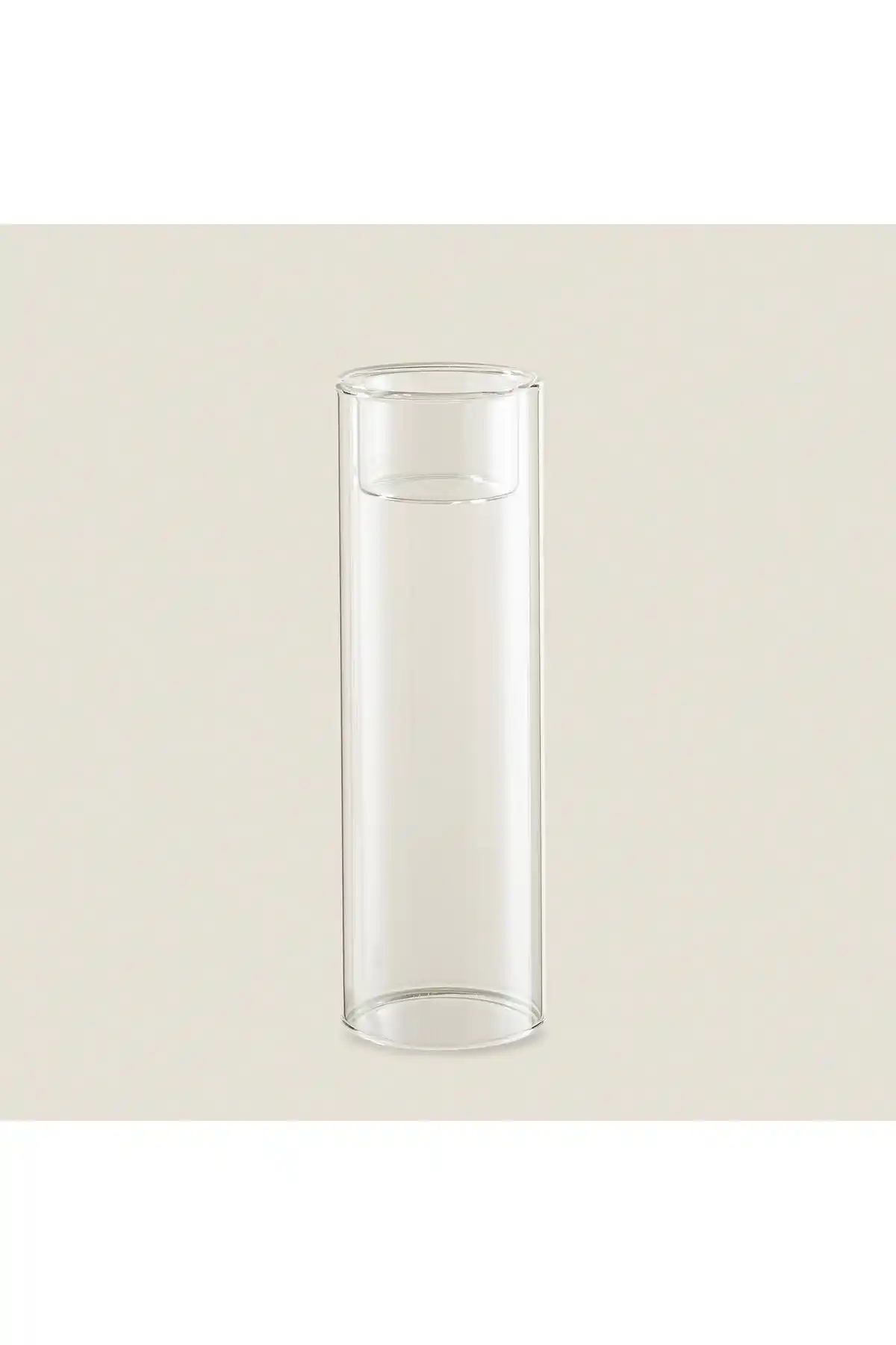 Chakra Udele Cam Mumluk 6x18 cm Şeffaf Dekoratif Aksesuar, Modern ve Şık Tasarım