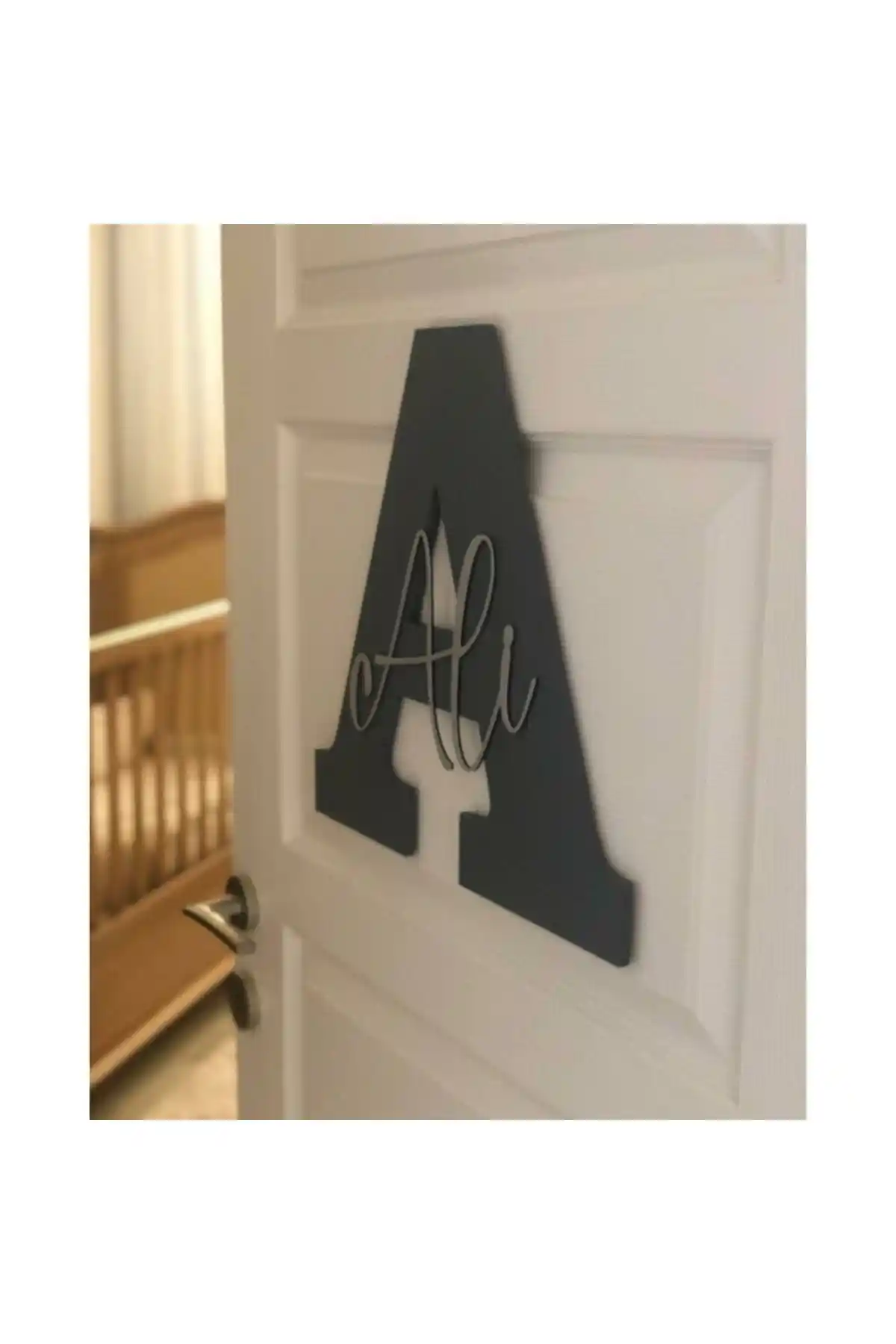 Çocuk ve Bebek Odası Dekorasyonu İçin Renkli ve Dayanıklı Ahşap Kapı ve Duvar Süsü