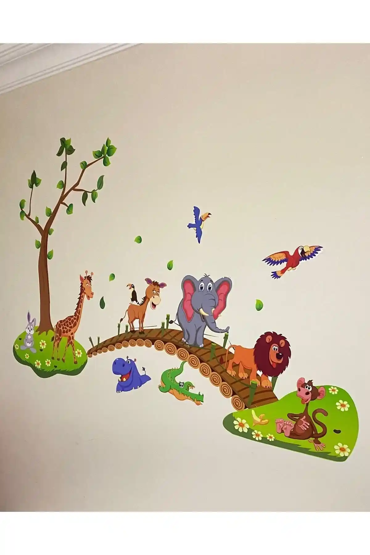 Çocuk ve Bebek Odası İçin Doğa Temalı Sevimli Hayvanlar Duvar Dekoru Ürün Özellikleri