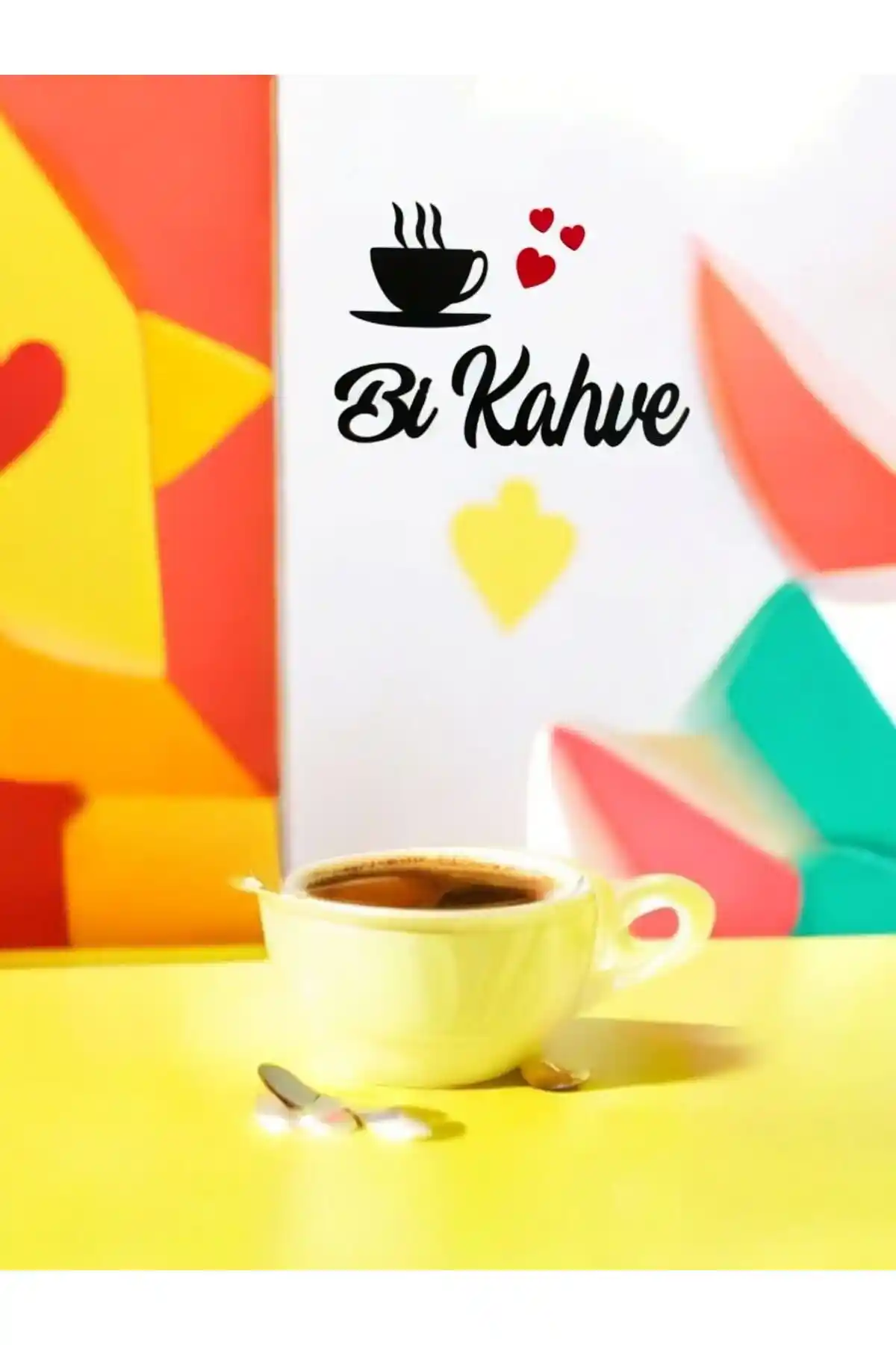 Efsane Mağaza Bi Kahve Duvar Yazısı Modern ve Şık Dekoratif Parça Özellikleri ve Kullanımı