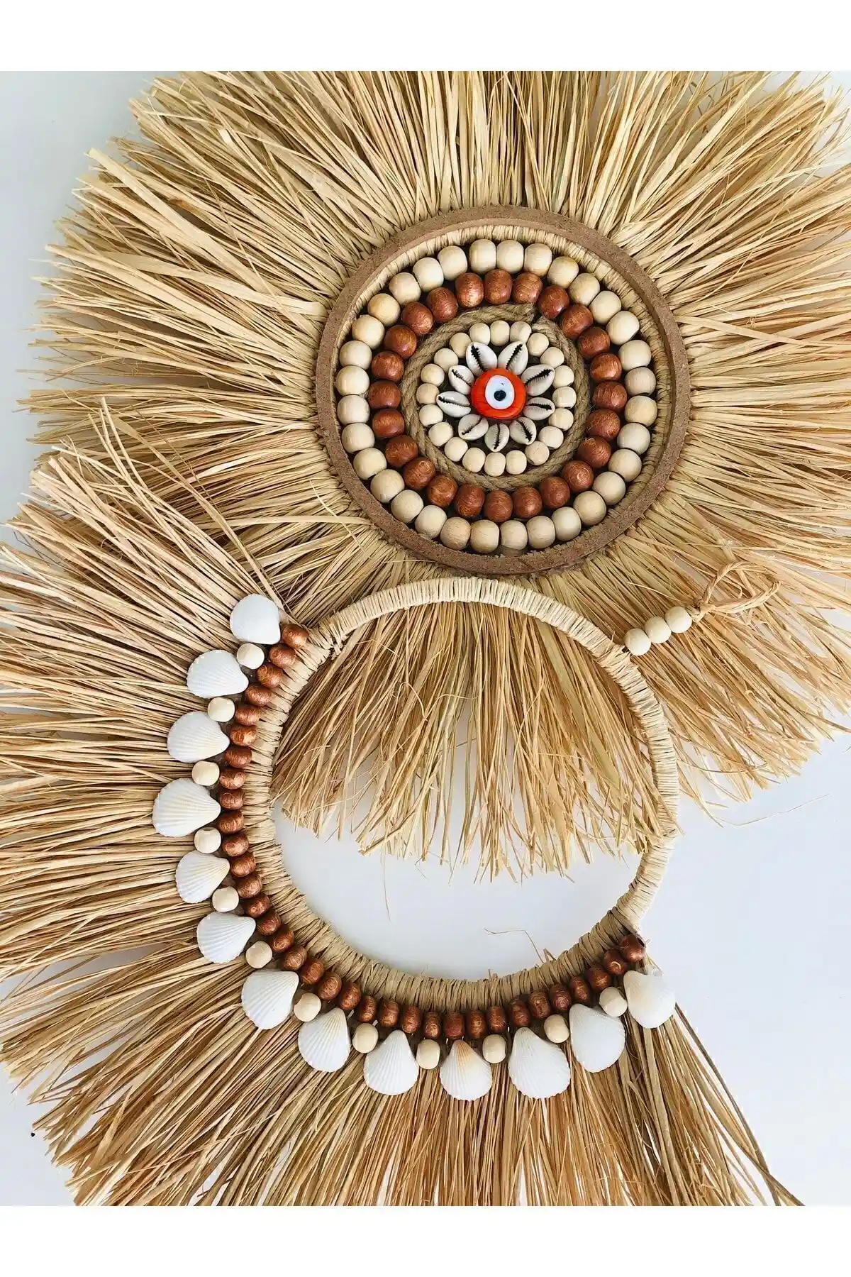 El Yapımı Rafya Duvar Süsü: Doğal ve Estetik Dekorasyon Parçası