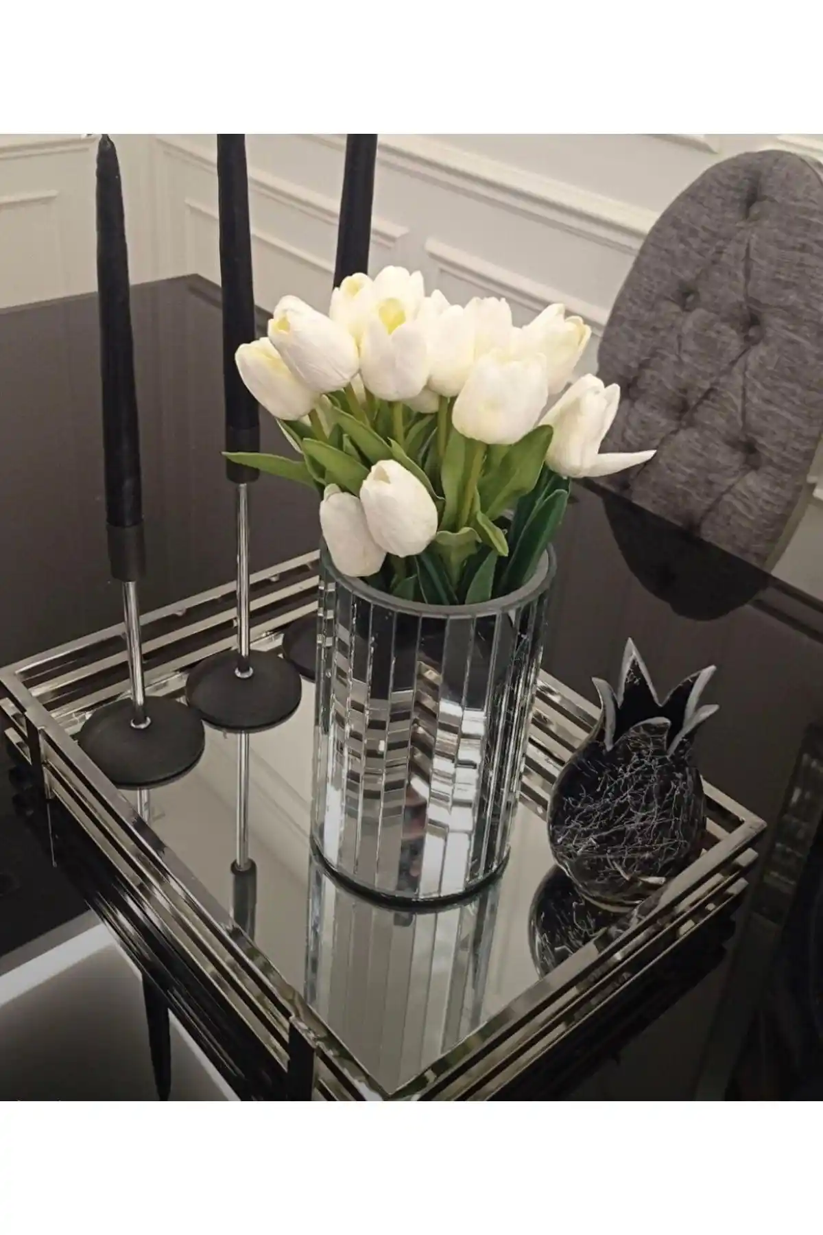 Extrasepetim Aynalı Vazo: Modern ve Şık Dekorasyonlar İçin Dayanıklı ve Zarif Tasarım