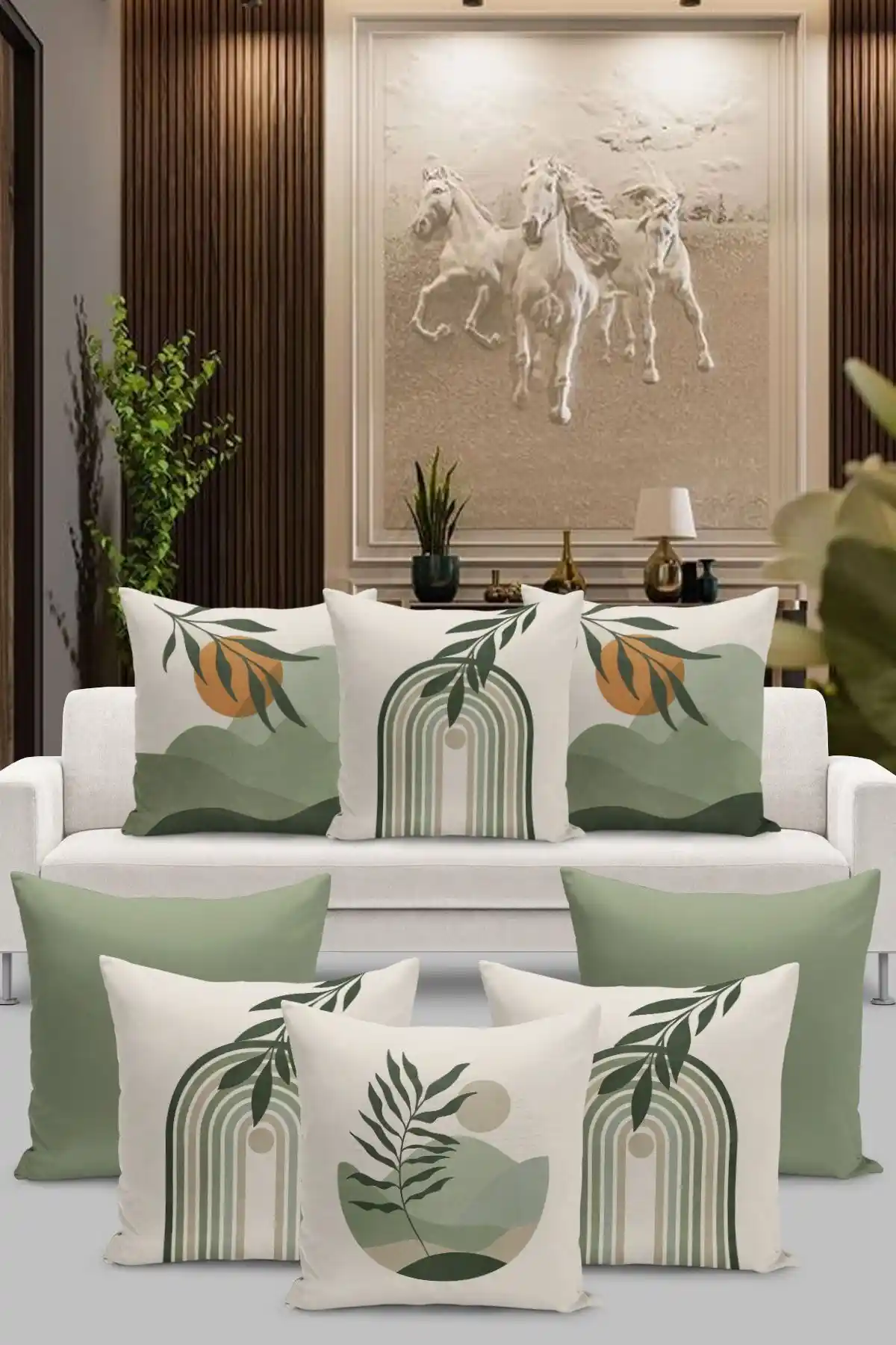 Filamente 8'li Kırlent Kılıf Seti: Modern ve Dayanıklı Bohem Tarzı Dekoratif Kılıflar