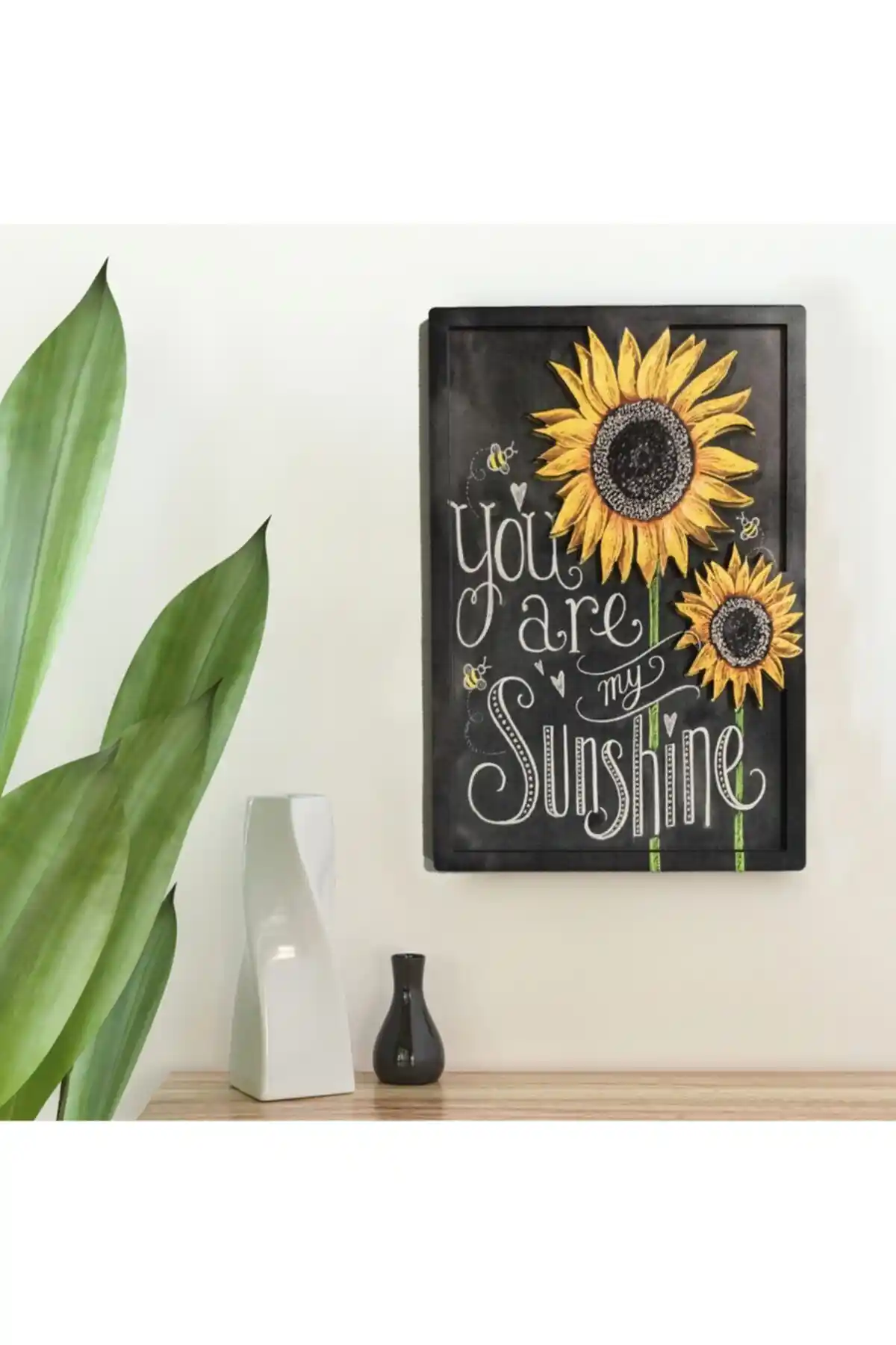 Filemo Tasarım Ay Çiçeği 3D Kabartmalı Pano Tablo 20×30 Cm Modern Dekoratif Ürünleri