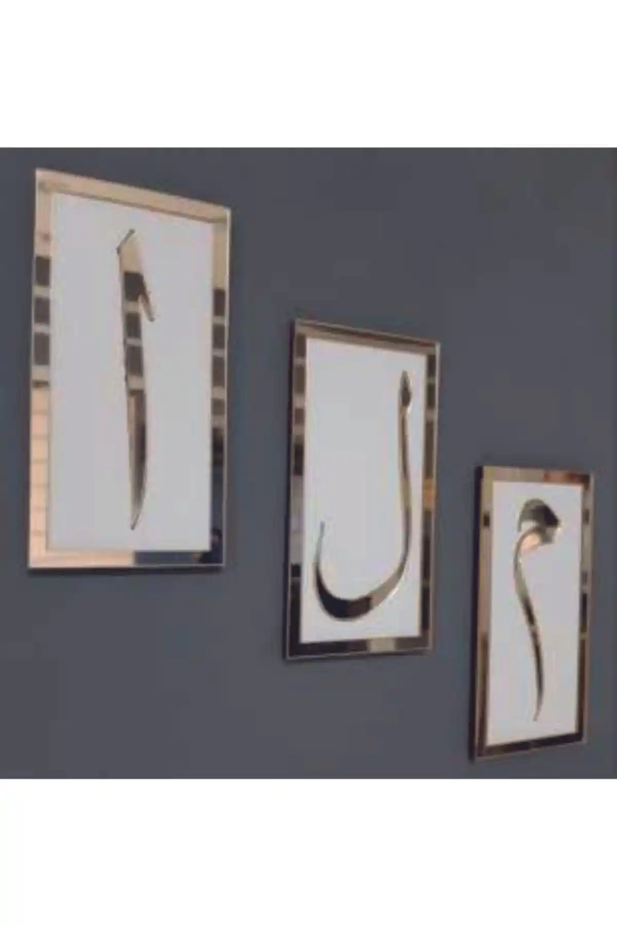 Gawwi Elif Lam Mim Duvar Dekoru Modern İç Mekanlar İçin Şık ve Minimalist Tasarım