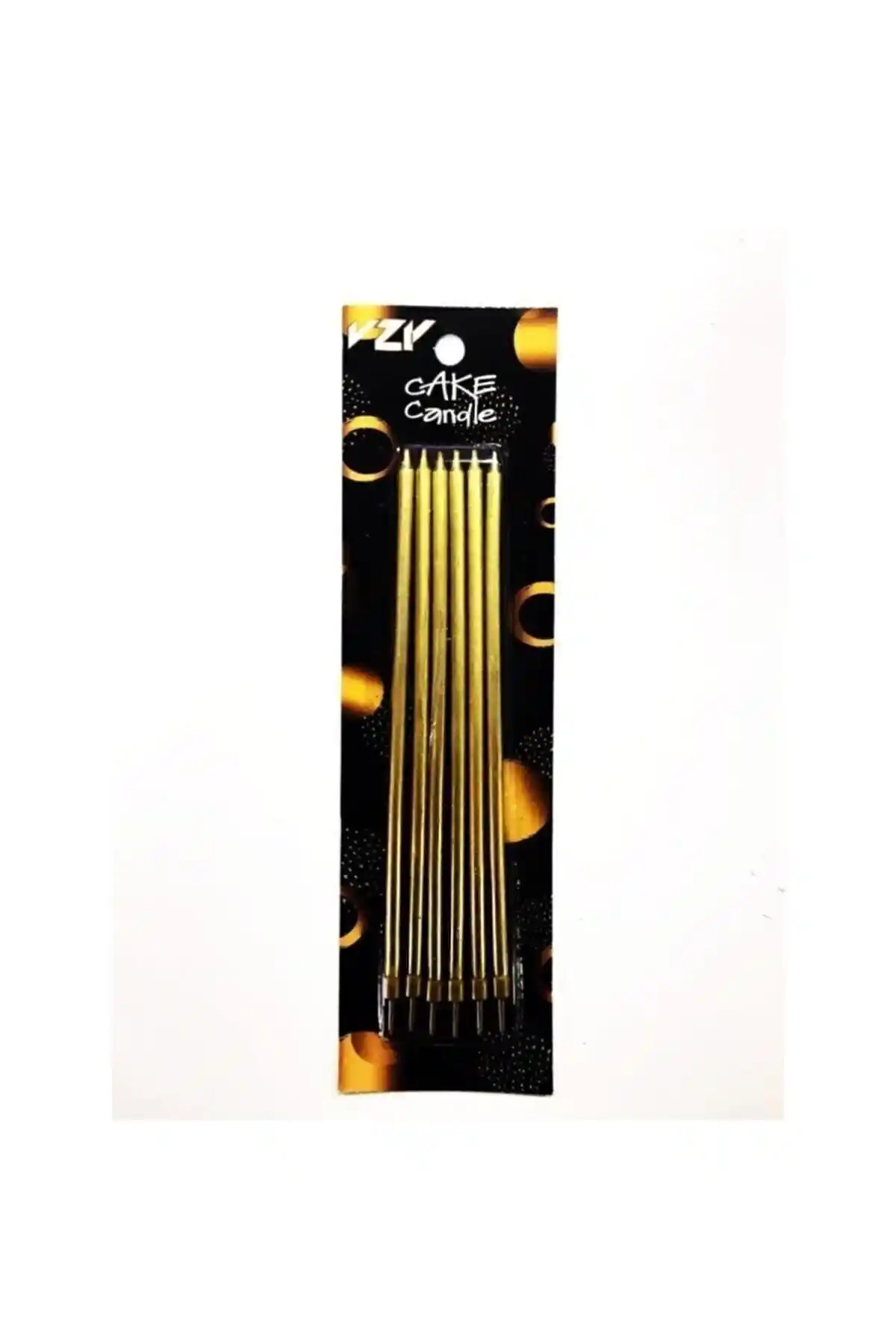 Genel Markalar Altın Renk Pasta Mumu 20 Cm 6 Adet – Şık ve Kaliteli Parti Mumları