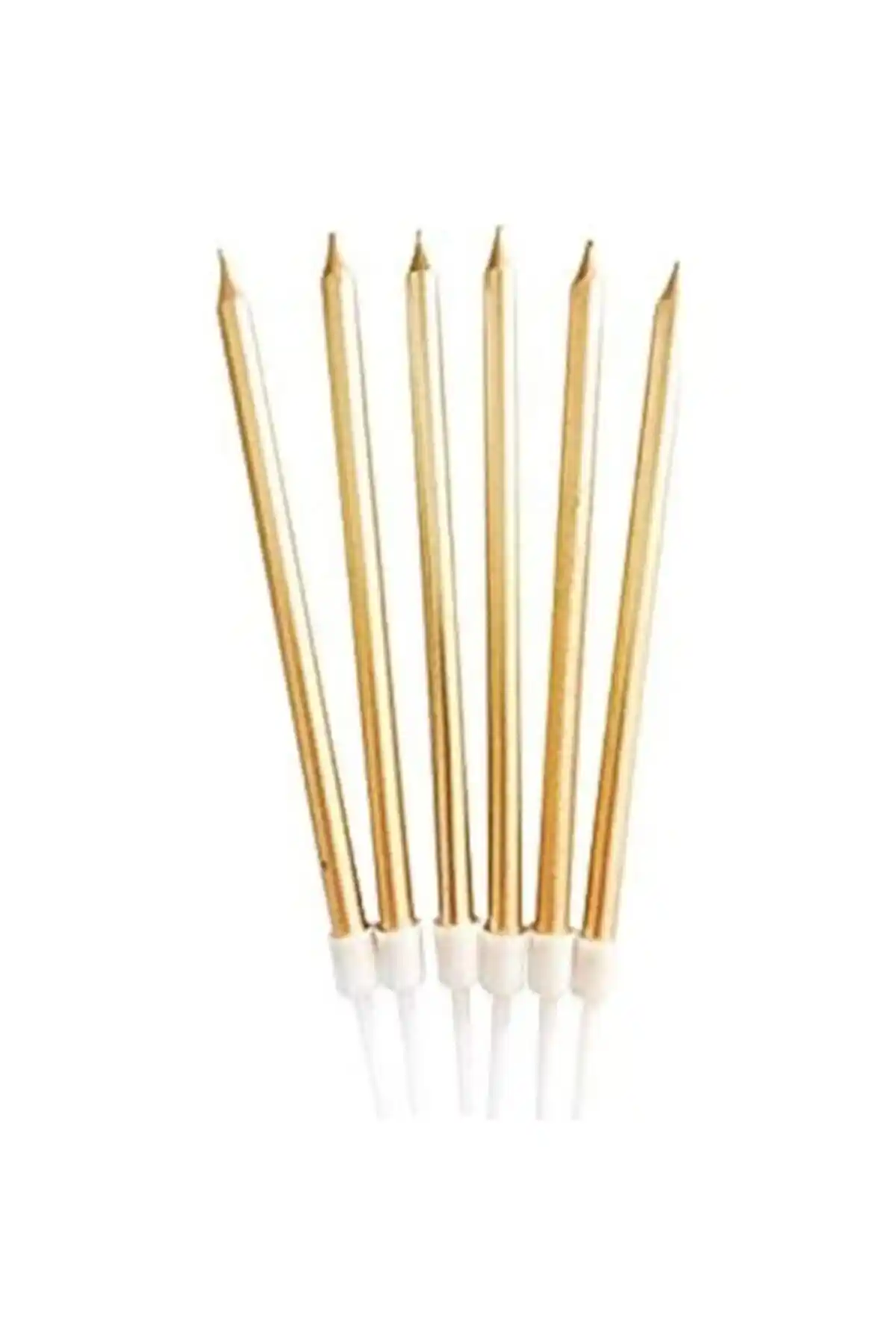 Genel Markalar Pasta Mumu Altın Simli 6'lı Set ile Kutlamalarınıza Zarif Dokunuşlar