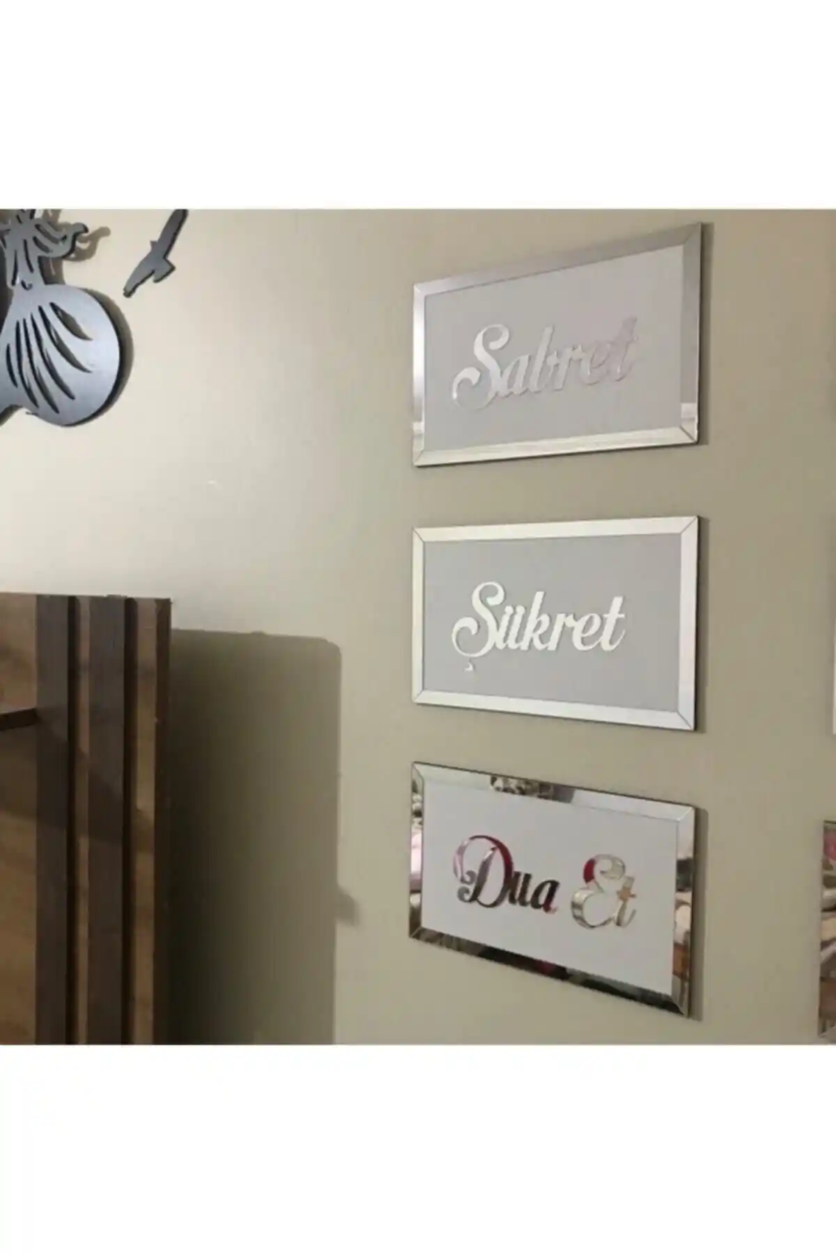 Hediyesepetin Sabret Şükret Dua Et 3'lü Set ile Şık ve Anlamlı Dekorasyon Çözümü